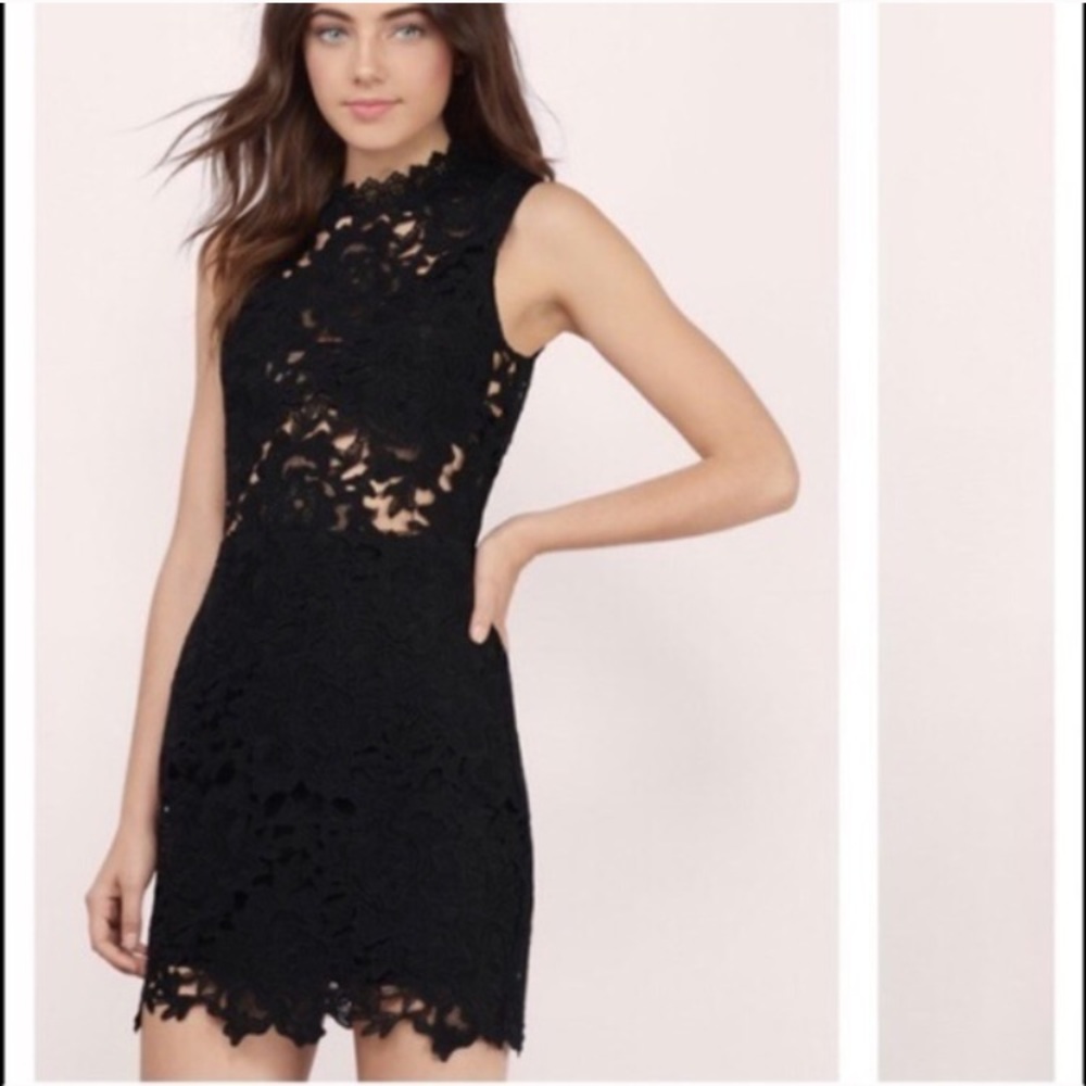 NWT Tobi Black Lace Mini Dress